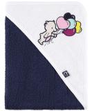 Be Mammy Dark Blue Bear Hooded Baby Towel - 100cm x 100cm Cotton Oeko-Tex Standard 100 - Perfect for Newborns & Toddlers - International Shipping Available - Buy Online on GoSupps.com