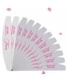 12 PCS Professional Nail Files Set - 100/180 Grits Double-Sided Emery Boards for Acrylic & Natural Nails - Long Lasting White Nail File Kit - Buy Online on GoSupps.com