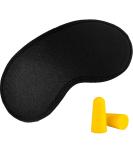 Black Sleep Mask for Women and Men - Comfortable Eye Mask for Sleeping - Buy Online on GoSupps.com