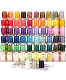 Brother 63 Colors Polyester Embroidery Thread Kit 500M - High-Quality Machine Embroidery Threads - Buy Online on GoSupps.com