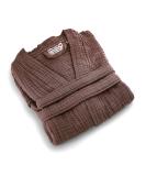 Sustainable Life Turkish Cotton Unisex Bathrobe | Soft & Absorbent | Garment Washed | S-M Mocha - Buy Online on GoSupps.com