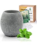 Cozynature sauna egg made of natural bacon |approx. 7 x 6.5 cm |Sauna accessories |Heat -resistant aroma mascula for relaxing sauna infusions100% manual work |Suitable for menthol crystals & sauna oil 1 piece (1 -pack) Nature bacon stone - gray - Buy Online on GoSupps.com