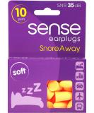 Sense SnoreAway Earplugs - 10 Pairs SNR 35dB for Snoring Relief | International Shipping Available - Buy Online on GoSupps.com
