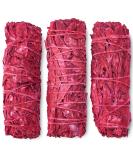 Dragon's Blood Sage Smudge Sticks - House Cleansing & Negative Energy Cleanse | 4 Inch Bundles (3) for Meditation & Yoga - Buy Online on GoSupps.com