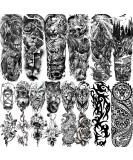 VANTATY 20 Sheets Extra Large Full Arm Temporary Tattoos For Men Adults  Tiger Snake Leopard Lion King Temporary Tattoos Sleeve For Women  Temp Waterproof Fake Tattoo Stickers For Kids Warrior Tatoos - Buy Online on GoSupps.com