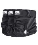 Washable Dog Diapers (3-Pack) for Male & Female Dogs - Premium, Durable & Reusable - Large Black - Buy Online on GoSupps.com