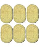 6PCS Natural Exfoliating Loofah Soap Saver Bundle - Shower Scrubber Sponge Bath Brush - Soap Dish Accessory Set - Buy Online on GoSupps.com