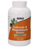 Now Foods Calcium & Magnesium with Vitamin D3 & Zinc - 240 Tablets - Buy Online on GoSupps.com