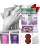 Luna Bean Hand Casting Kit Couples - Hand Mold Kit  Anniversary DIY Gift Couples Gifts for Him & Gifts for Her  Wedding Engagement Gifts for Couples  Girlfriend Boyfriend  Wedding Gifts Husband Wife Couples Casting Kit (... - Buy Online on GoSupps.com