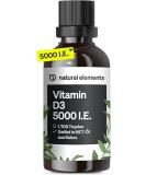 Vitamin D3 Liquid Drops - 5000 IU per Drop - 50ml in MCT Oil - Laboratory Tested - High Dose Vitamin Supplement for Immune Health - Buy Online on GoSupps.com