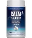 Natural Vitality Calm Sleep Capsules, Gluten Free, Non-GMO, 120 Capsules (Package May Vary) - Buy Online on GoSupps.com
