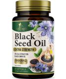 Premium Cold-Pressed Black Seed Oil Capsules 1000mg - Immune & Brain Support - Non-GMO - 60 Count - Buy Online on GoSupps.com