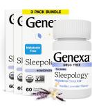 Genexa Sleepology Nighttime Sleep Aid - 180 Tablets (3pk) | Fall Asleep, Wake Up Refreshed | Certified Organic & Non-GMO | Physician Formulated | Homeopathic 60 Count (Pack of 3) - Buy Online on GoSupps.com