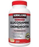 KIRKLAND Signature Extra Strength Glucosamine 1500 mg Chondroitin 1200 mg 220 Tablets - Buy Online on GoSupps.com