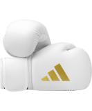 Buy Adidas Boxing Gloves Speed 50 - Durable 14 oz Punching Gloves for Adults - Comfortable White/Gold - International Shipping Available - Buy Online on GoSupps.com