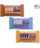 Vive Protein Bites Gluten Free High Fibre Vegan Snacks Mini Protein Bars Dark Chocolate Coated Mixed Box 21 x 20g Mixed 21 Count (Pack of 1) - Buy Online on GoSupps.com