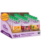 Plum Organics Baby Food Pouch Variety Pack | Mighty 4 | 4oz | 18 Pack | Organic Squeeze for Babies, Kids, & Toddlers - Buy Online on GoSupps.com