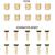 Tektro Olive Hose Olive Insert Bike Disc Brake Hose Insert, 10 Set Hydraulic Disc Brake Hose Olive Connector Insert For Tektro Replacement Part For Tektro Hose Tektro Barb Hydraulic Brake Hose trp ol