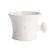 MHLE White Porcelain Platinum Rim Shaving Mug  Shave Dish Accessory for Soaps and Creams, Modern White Design