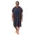 Surf Poncho Changing Towel Robe for Adults Men Women, Hooded Wetsuit Change Poncho for Surfing Swimming Bathing, Water Absorbent, Oversized Black