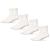 Carolina Ultimate Mens Non-Binding Diabetic Cotton Quarter Socks 4 Pair Pack Shoe Size: 9-13 White