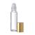 Roll on Refillable Perfume Bottle with Gold Cap Purse or Travel Size 1/3 oz. 10ml. INCLUDES 1 FREE 5ml. DROPPER FOR EASY FILLING