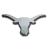 Texas UT Longhorns Auto Metal Emblem (Chrome (Black Trim))