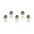 Hearing Aid Domes Smoky Gray Tips Ear Pieces Comfortable for Open Fit BTE Sound Amplifier PSAP Kit Invisible 8mm (M * 5)