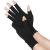 Sibba Arthritis Compression Gloves for Women Men  Compression Fingerless Glove for RSI  Carpal Tunnel  Rheumatiod  Tendonitis Black