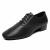 Men's Ballroom Dance Shoes Black Leather Sole Tango Salsa Latin Character Shoe 10.5 Black
