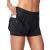 Womens 2 in 1 Running Shorts Workout Athletic Gym Yoga Shorts for Women with Phone Pockets A - Black Medium