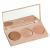FARMASi Makeup Face Palette  Trio Eyeshadow  Long Lasting Face Sculpting  Shimmer Illuminator  Blush and Highlighter Powder  Glow Contour Shadow Bronzer  All Skin Types  0.52 oz. / 15 g (Peach Bite Palette)