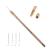 YANTAISIYU 4 pcs Ventilating Needles +1 Brass Holder for Lace Wig Needle