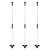 KINGTOP Golf Flagstick Practice Putting Green Flag Stick for Yard Golf Pole Pin Flagpole Portable 2-Section Design All 3 Feet White Flagpole-3 Pack