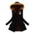 lcepcy Womens Warm Fleece Lined Coats Thermal Winter Hoodies Plus Size Fuzzy Jackets Outerwear with Faux Fur Hood Black X-Large