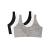 Fruit of the Loom Women's Front Closure Cotton Bra 3 Black/White/Heather Grey 3-pack 38