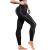 TrainingGirl Women Neoprene Sauna Leggings Sweat Shorts Weight Loss Workout Running Capris Slimming Compression Thermo Pants Medium Jet Black