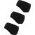 BBTO 3 Pieces Ear Warmer Headband Winter Headbands Fleece Headband for Women Men (Black)