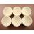 Lot of 6 - # 10 Mabor Cupel 2-3/8" Gold-Assay-Smelting-Refining-Melting-Cupels