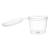 EcoQuality 50 Pack 1 Oz Leak Proof Plastic Condiment Souffle Containers with Attached Lids - Portion Cups with Hinged Lid Perfect for Sauces, Samples, Slime, Jello Shot, Food Storage & More!