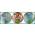 EnjoyLife Inc World Collection Globe/International Flags/Earth Golf Ball Gift Set