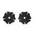 AJ Tack Wholesale Spur Rowels Black 1 1/8" Cloverleaf