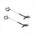 Quality-Life Camping Lantern Hook Hanger Tent Light Outdoor Lamp Hanger Non-Slip for Camping Hiking - 2pcs Black 2pcs