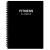 Fitness Journal for Women & Men - A5 Workout Journal/Planner to Track Weight Loss, GYM, Bodybuilding Progress - Daily Health & Wellness Tracker A5 PP Cover Black