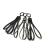 TMC Foldable Plastic Pacifier Restraints Black Pack of 3