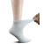 Yomandamor Women's 5 Pairs Non-Binding Cotton Ankle Diabetic/Dress Socks with Seamless Toe and Cushion Sole 9-11 5 Pairs Solid White