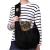 TOMKAS Dog Sling Carrier for Small Dogs Puppy Carrier for Small Dogs Black Adjustable strap & zipper pocket
