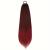 60 cm Long Straight Ponytail Hairpiece Synthetic Hair Extension Braid Hair Extension for Women Girls (Red Wine)