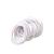 FEIFEI'S BOW 50pcs 2.5mm Thin Hair Scrunchies for Girls Women School Uniform Endless White