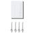 Wondersmile replacement nozzles for mouth shower waterflow- smoothflow technology for optimal tooth and gum care (white 4 Pack) 4 pack white